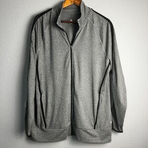 Champion Jacket‎ Full Zip Athletic Track Warm Up Athleisure Gray Plus Size XXL